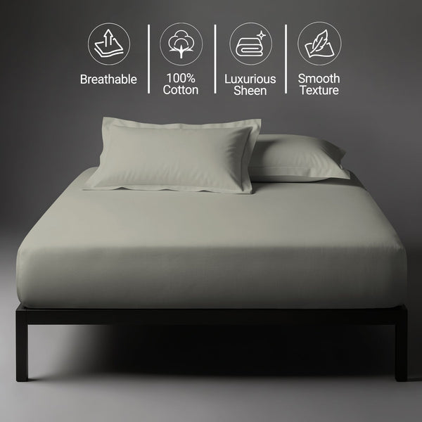 Premium 400 Thread Count 100% Cotton Fitted Sheet
