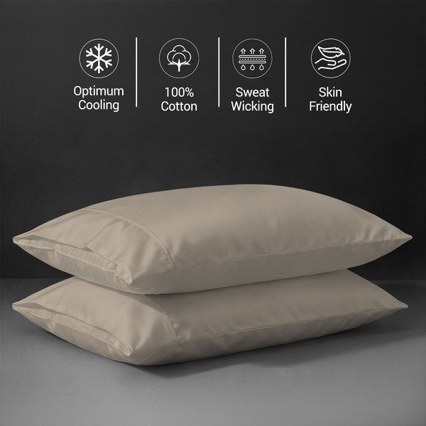 Deluxe 600 Thread Count 100% Cotton Pillow Envelope Cases