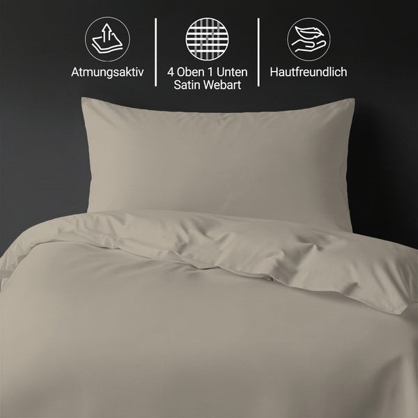Premium Bettbezug-Set mit 400 Fadenzahl aus 100% Baumwolle