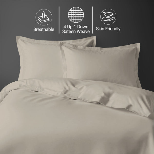 Premium 400 Thread Count 100% Cotton Duvet Cover Set