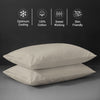 Premium 400 Thread Count 100% Cotton Pillow Envelope Cases (2 PC)