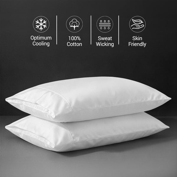 Deluxe 600 Thread Count 100% Cotton Pillow Envelope Cases