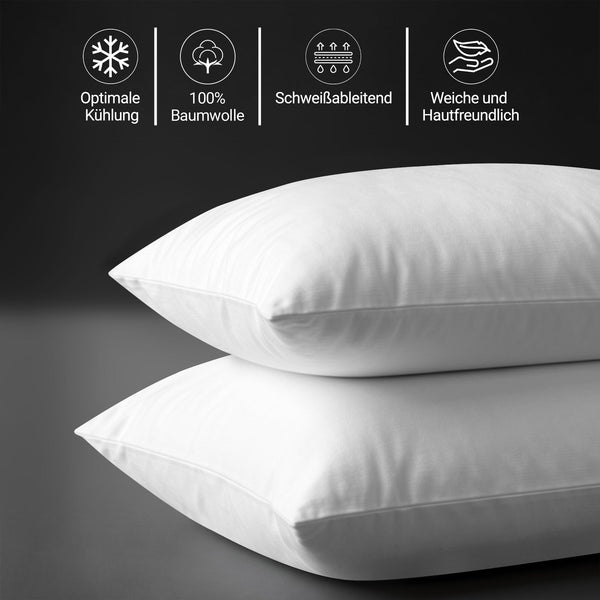 Luxus Kissenbezüge mit 800 Fadenzahl aus 100% Baumwolle (2er-Set)