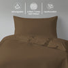 Premium Bettbezug-Set mit 400 Fadenzahl aus 100% Baumwolle