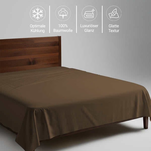Premium Bettlaken mit 400 Fadenzahl aus 100% Baumwolle