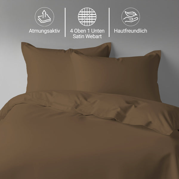 Premium Bettbezug-Set mit 400 Fadenzahl aus 100% Baumwolle