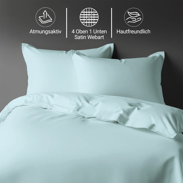 Premium Bettbezug-Set mit 400 Fadenzahl aus 100% Baumwolle