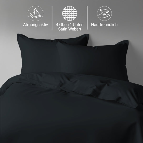 Premium Bettbezug-Set mit 400 Fadenzahl aus 100% Baumwolle