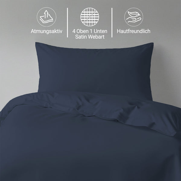 Premium Bettbezug-Set mit 400 Fadenzahl aus 100% Baumwolle