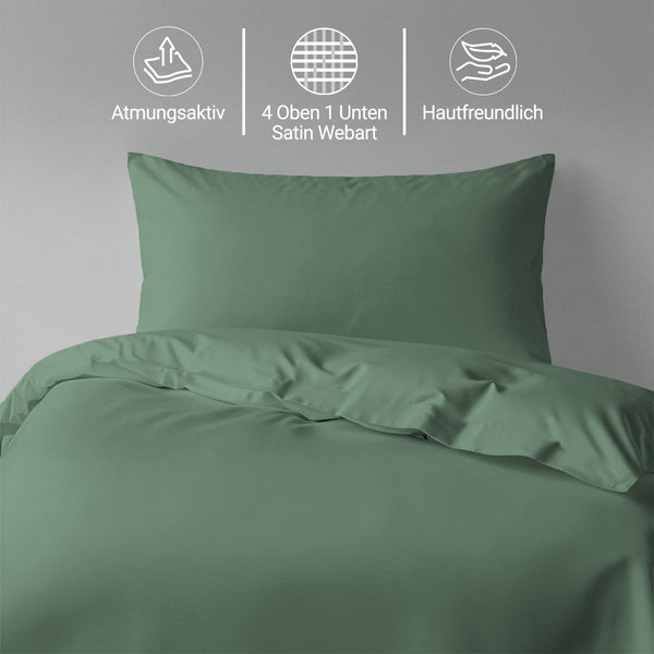 Premium Bettbezug-Set mit 400 Fadenzahl aus 100% Baumwolle