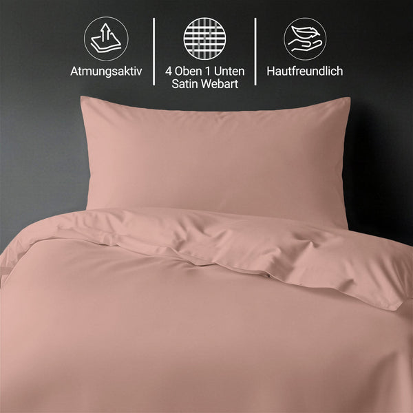 Premium Bettbezug-Set mit 400 Fadenzahl aus 100% Baumwolle