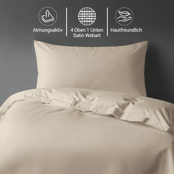 Royale Bettbezug-Set mit 1000 Fadenzahl aus 100% Baumwolle