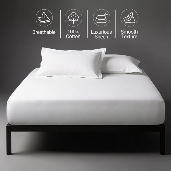 Premium 400 Thread Count 100% Cotton Fitted Sheet