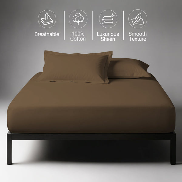 Premium 400 Thread Count 100% Cotton Fitted Sheet