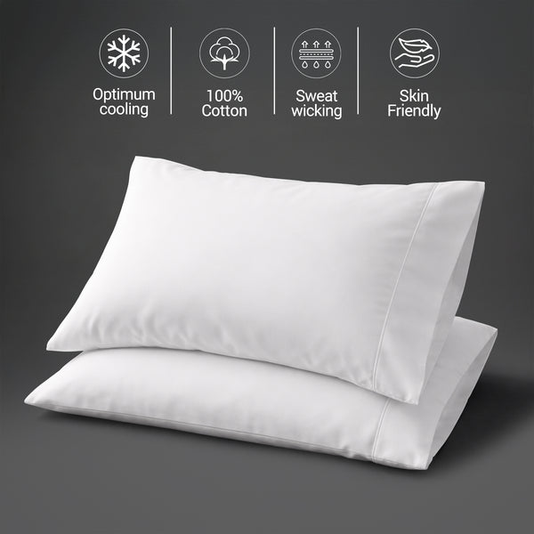 Deluxe 600 Thread Count 100% Cotton Pillowcases